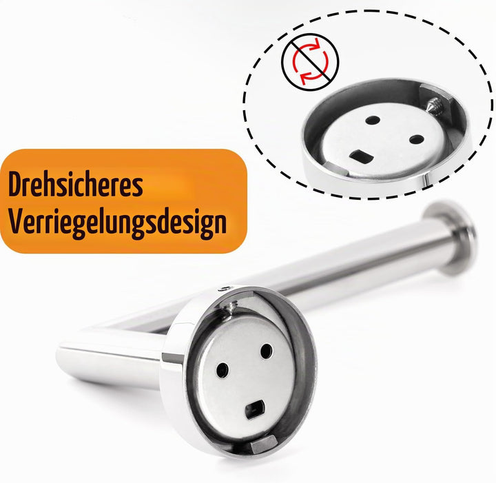 HITSLAM Toilettenpapierhalter, WC Edelstahl Klopapierhalter für Küche und Badzimmer Toilette Toilett