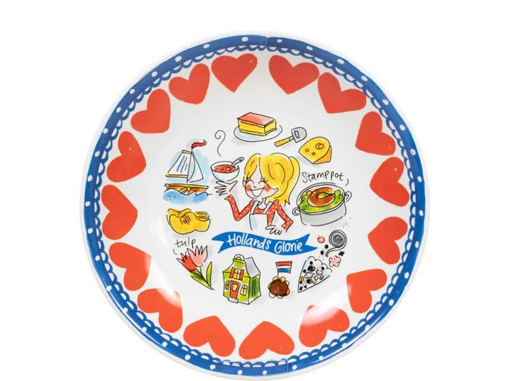Blond Amsterdam Tiefes Teller Holland Ø23 cm – Keramikteller mit typisch holländischen Motiven wie T
