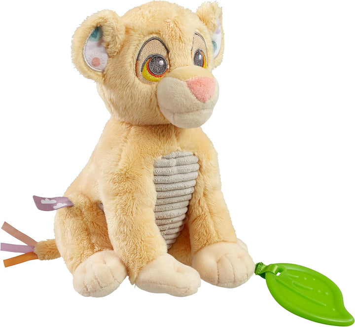 Disney König der Löwen weiches Plüschtier – Simba sensorisches Aktivitätsspielzeug mit Beissring, Ra