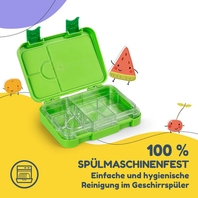 schmatzfatz Lunchbox für Kinder, Lunchbox, Bentobox, bunt, Lunchbox für Kinder, BPA-frei, Lunchbox,