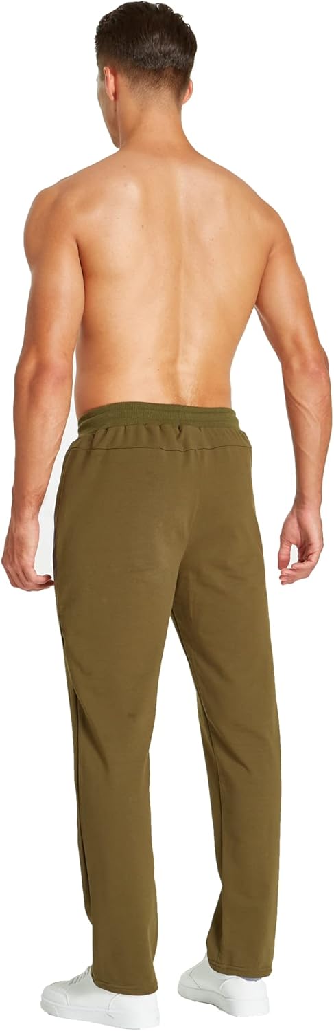 Tansozer Jogginghose Herren mit Reissverschluss Slim Fit Hose Herren mit Taschen M Grün, M Grün