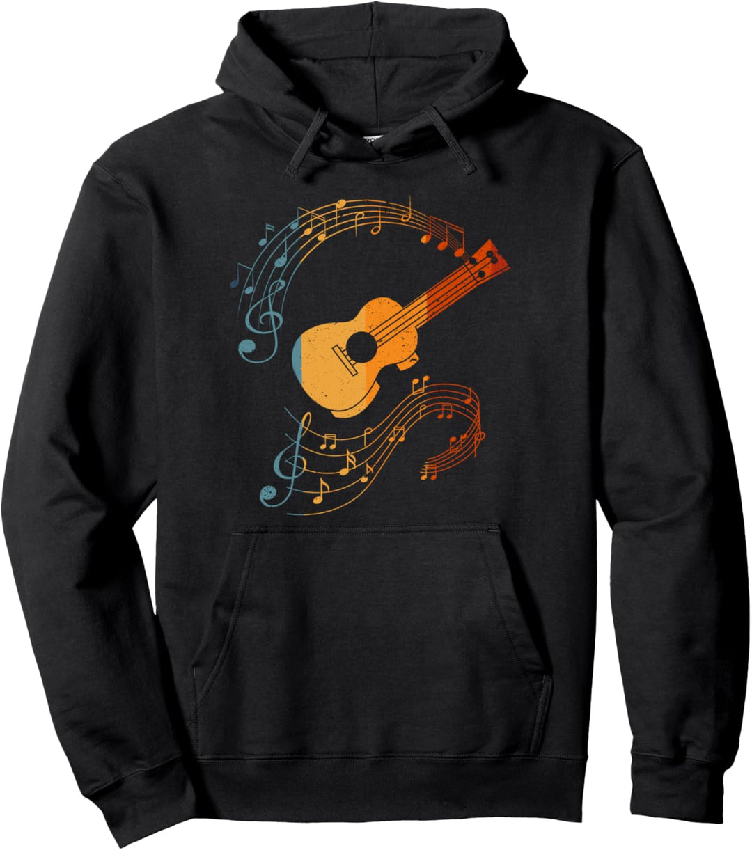 Retro Ukulele-spieler-gitarren-hawaiischer Pullover Hoodie