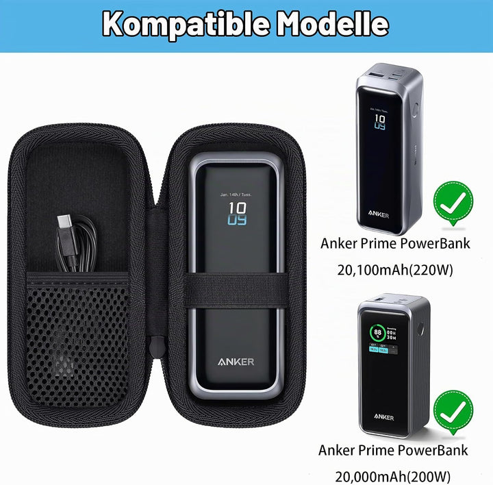Khanka Etui für Anker Prime Power Bank 20,100mAh 220W / 20,000mAh 200W, Aufbewahrungstasche für Anke