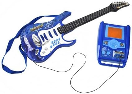 SILUK E-Gitarre + Verstärker + Mikrofon mit Ständer Set für Jungen (Blau), Blau