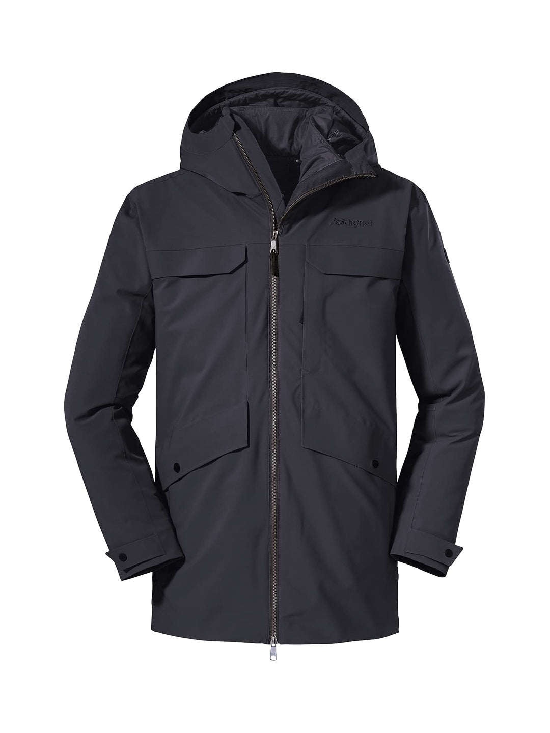 Schöffel Herren 3in1 Parka Moskau M, wind- und wasserdichte Herren Winterjacke, Parka mit wattierter