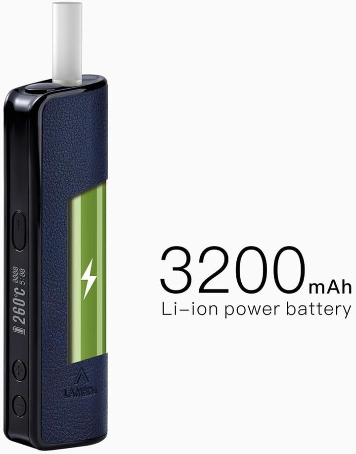 LAMBDA i10 HNB Heat-not-burn-Geräte, Berührungslose Elektromagnetische Induktionsheizung, OLED 3200m