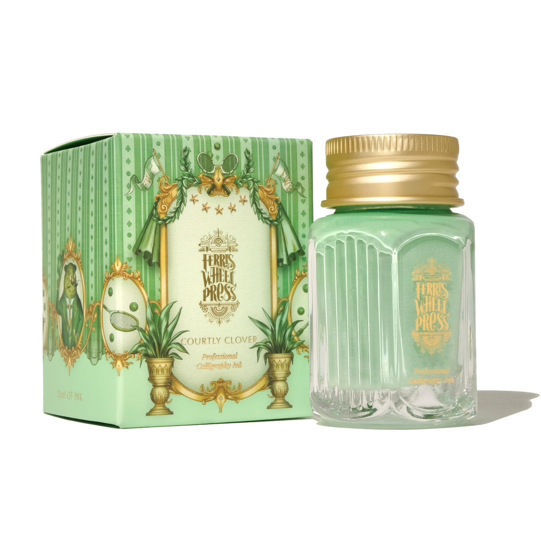 Ferris Wheel Press Calligraphy Ink | Courtly Clover Light Green | 28ml Light Green 28 ml, Light Gree