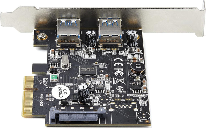 StarTech.com 2-Port USB PCIe Adapter - 10Gbit/s pro Port - USB 3.2 Gen 2 Typ-A PCI Express 3.0 x2 Ho