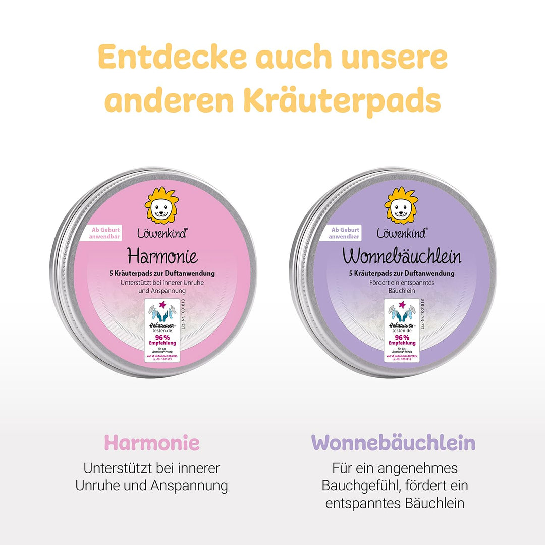 Löwenkind Geschenkset mit Dreieckshalstuch Mini (Altrosa) und Kräuterpads Gute-Nacht und Rotznäschen
