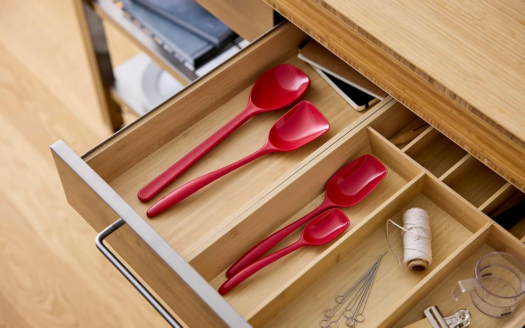 Rosti Classic Kochlöffel Set 4-Teilig, Hochwertiges Küchenhelfer Set mit 3 Kochlöffel & 1 Backlöffel