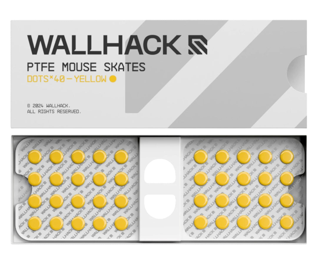 Wallhack PTFE Maus Dot-Skates | Universale Premium Skates für Gaming Mäuse | Ultra-Glattes Gleiten a