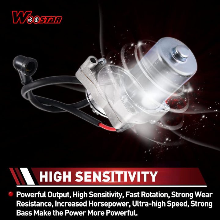 WOOSTAR Elektrischer Anlasser Ersatz für 4 Stroke 50ccm 70ccm 90ccm 100ccm 110ccm 125ccm Taotao Cool