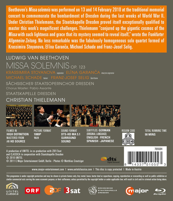 Beethoven - Missa Solemnis, Blu-ray