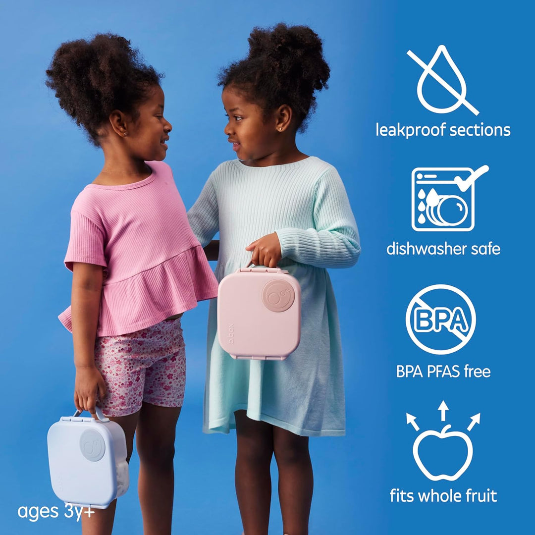 b.box Mini Lunchbox | Bento Box with 3 Compartments (2 Leakproof) | Ideal for Toddlers, Kids Lunch &