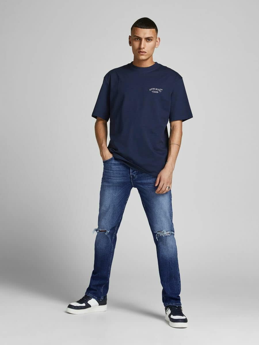 JACK & JONES Tim Original Slim Fit Herren Jeans, Farbe:Blau (SPK001), Hosengrösse:W33/L30