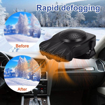 autoverwarming + Auto Fahrzeugheizung 12V 150W 2 in 1 Heizung Kühler Lüfter Windschutzscheibenentfro