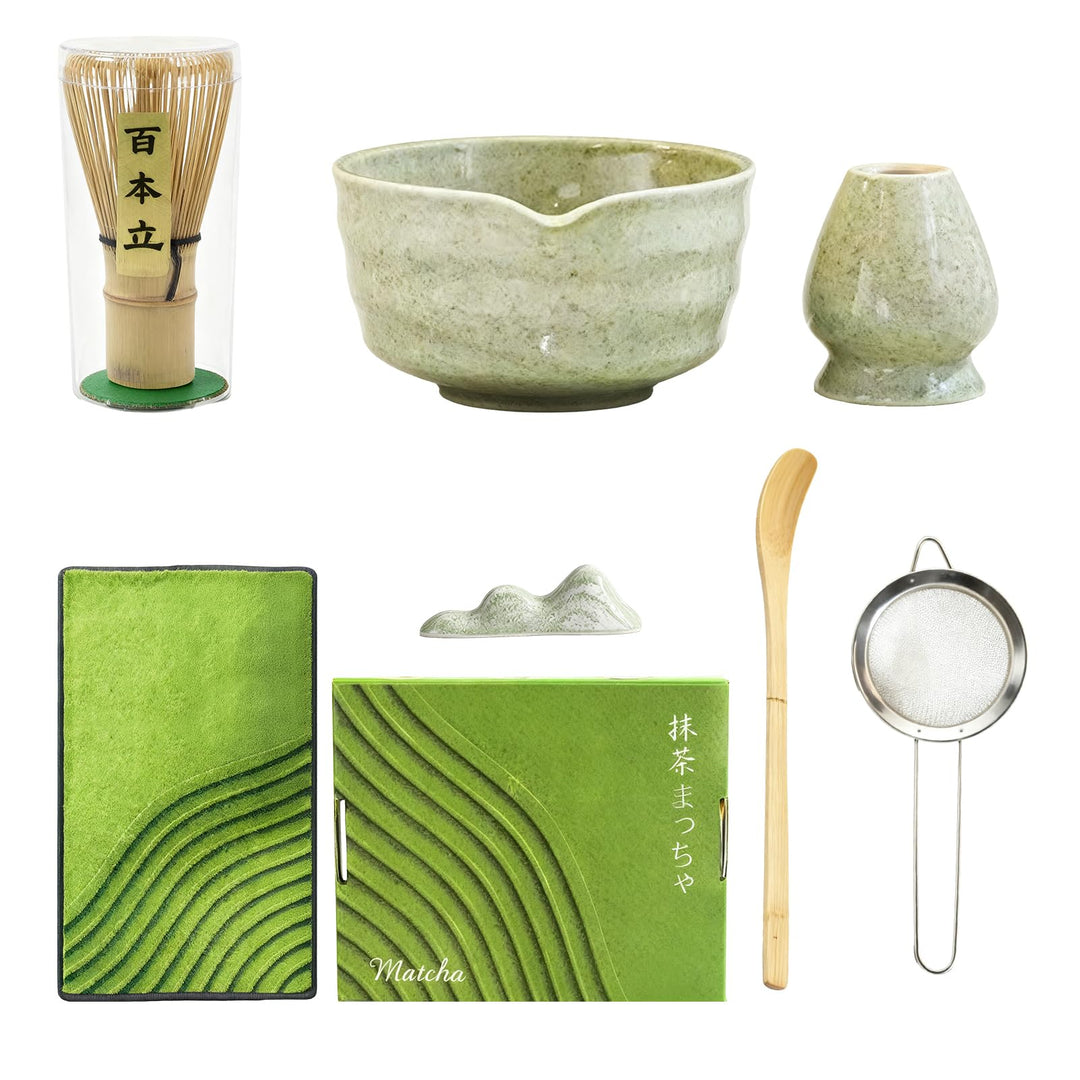 Matcha Set| Matcha Besen|Matcha Tea Set | Matcha Schale| Matcha Whisk,Schaufel, Sieb, Matcha-Besenha