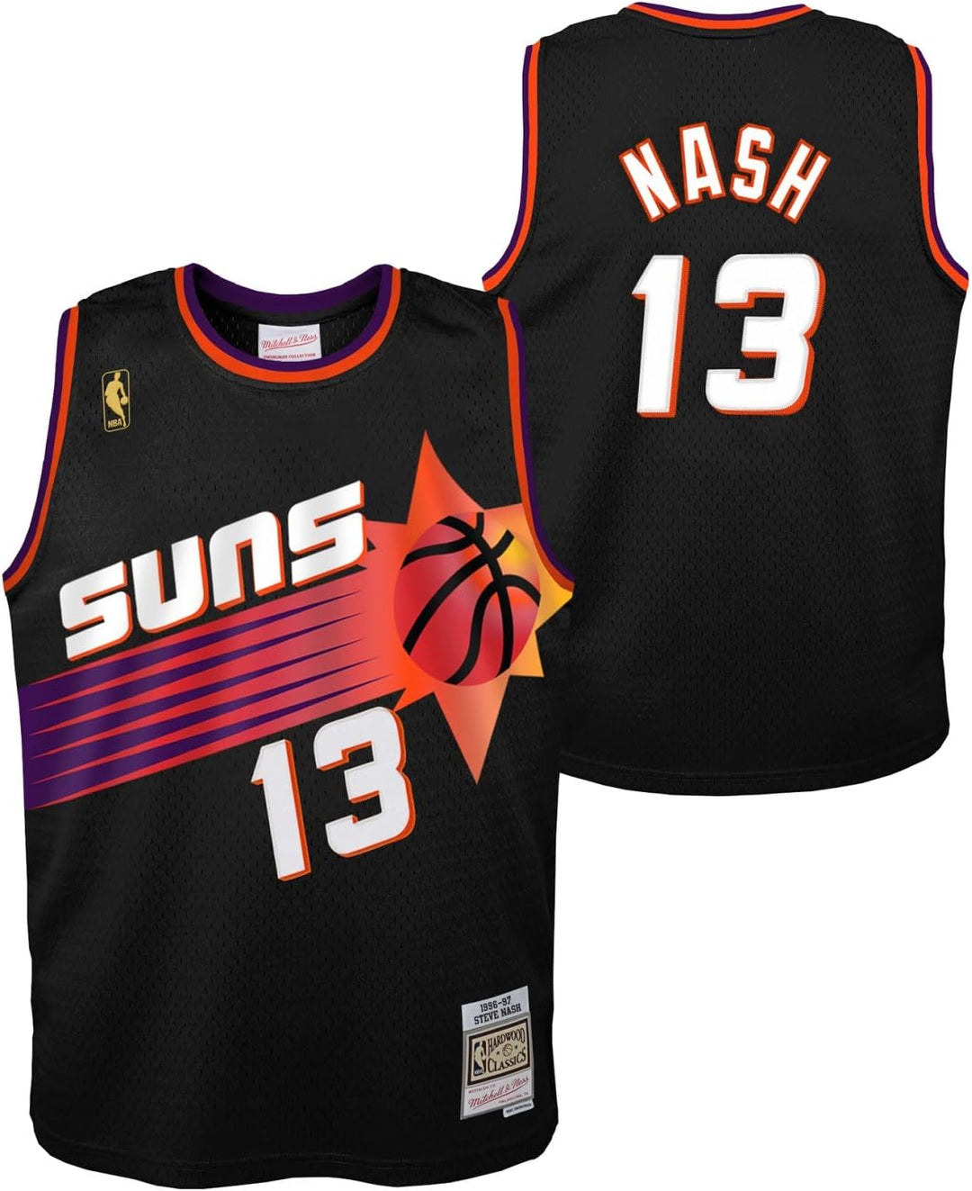Mitchell &amp; Ness Swingman Kinder Jersey Phoenix Suns 1996 Steve Nash 150 Schwarz, 150 Schwarz