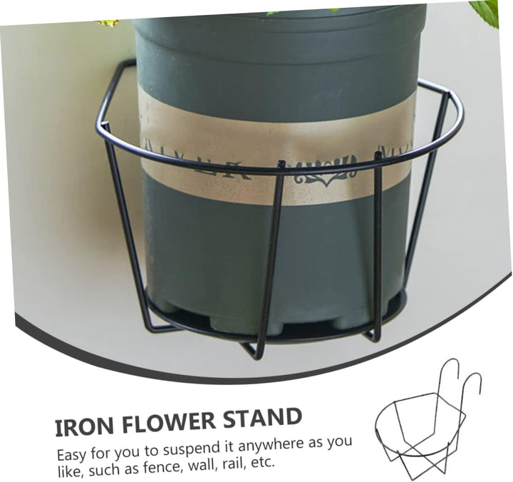 Toddmomy 2St Blumenständer aus Eisen Pflanzenregale für draussen Wandmontierter Blumenständer Töpfe