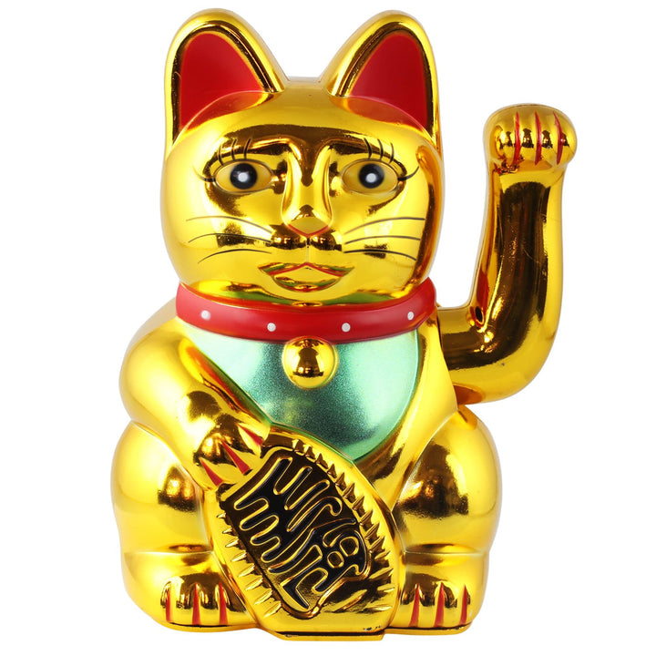Freak Scene Glückskatze - Maneki-Neko - Winkekatze - 15 cm - Gold