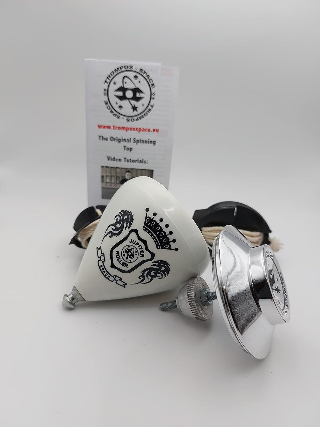 trompos space JRPLCUER Gerardo Montero y Javi De María Jupiter Roller Geschenkseil, Weiss, Silber, M