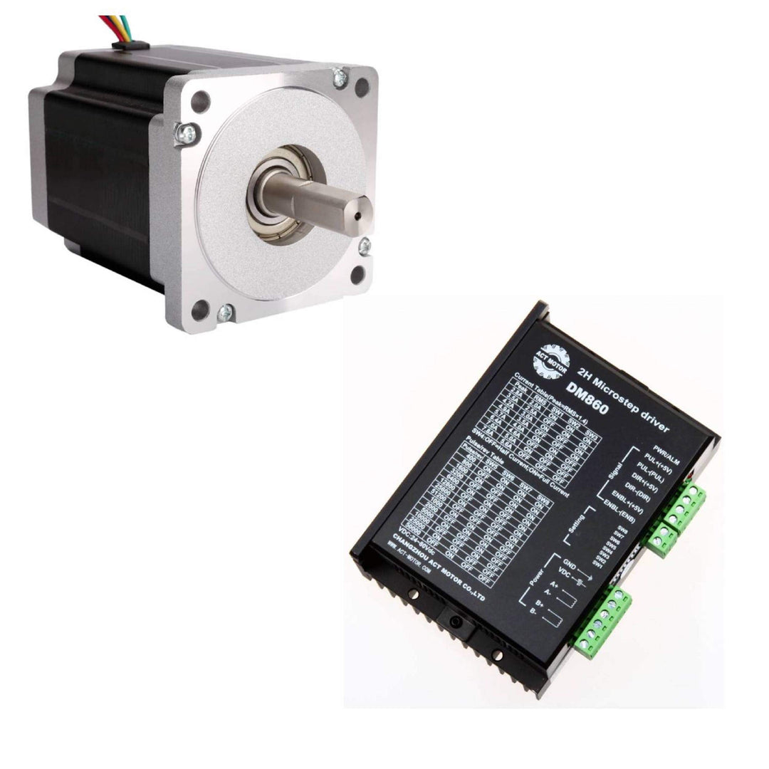 DE-SHIP FREE 1PC 34HS1456 Nema34 Stepper Motor Bipolar 116mm 1232oz-in Dual flat Shaft 5.6A 1.8° + D