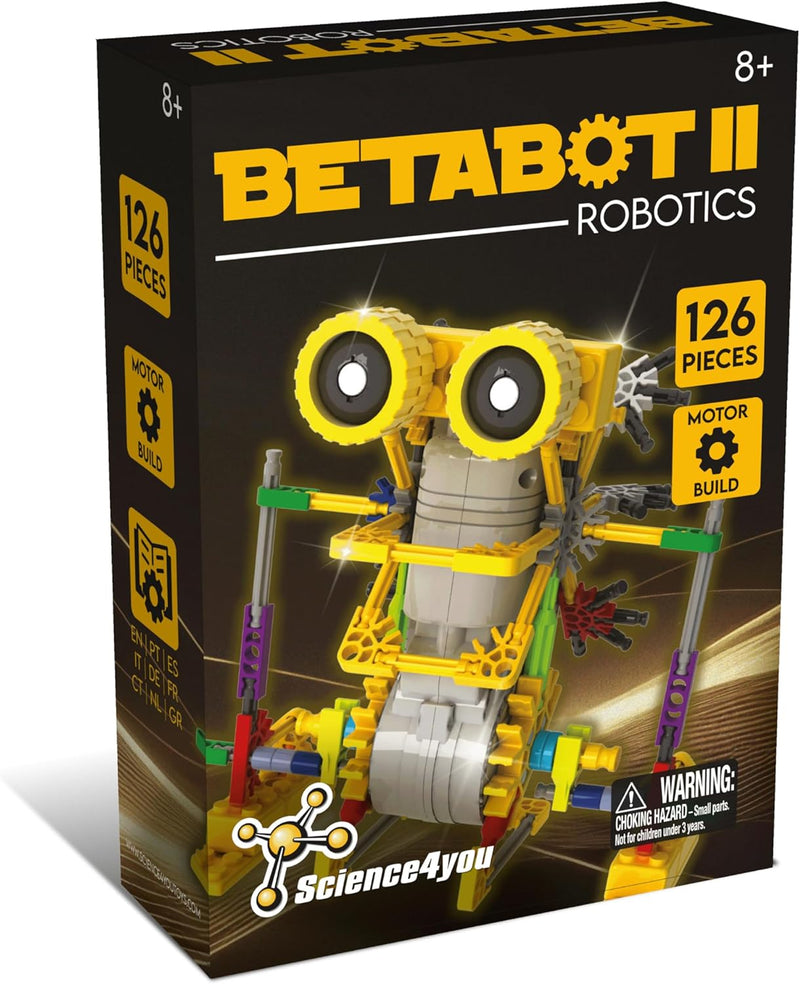 Science4You Betabot Roboter-Bausatz für Kinder, Baue deinen eigenen Roboter, Robotik-Set mit 126 Tei