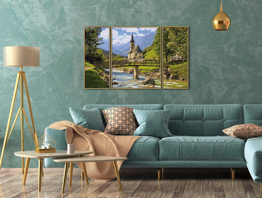 Schipper 609260839 Malen nach Zahlen - St. Sebastian in der Ramsau - Bilder malen für Erwachsene, in