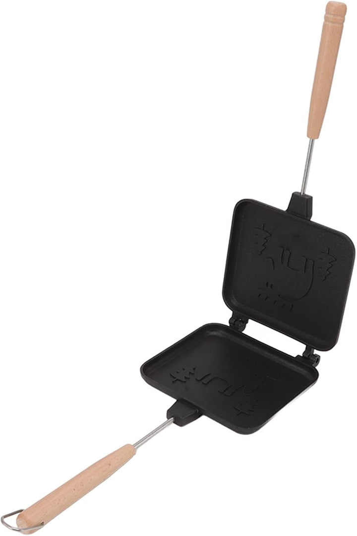 Doppelseitige Sandwich Bratpfanne mit Antihaftbeschichtung, Gegrillter Käse Sandwich Maker mit Hitze