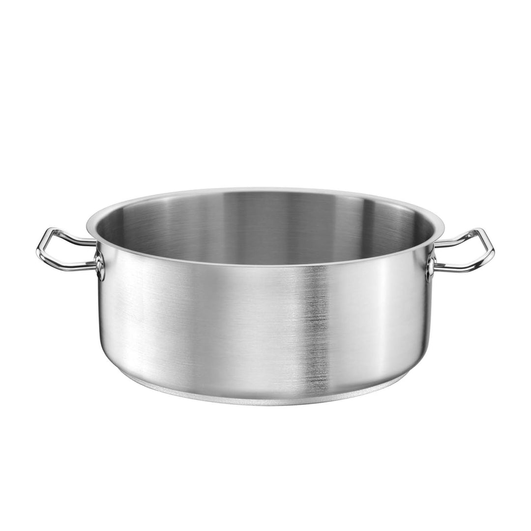 Topf Durchmesser: 20 cm Höhe: 9 cm Fassungsvermögen: 2,5 l | Edelstahl 18/10 | Wandstärke 1 mm bis 1