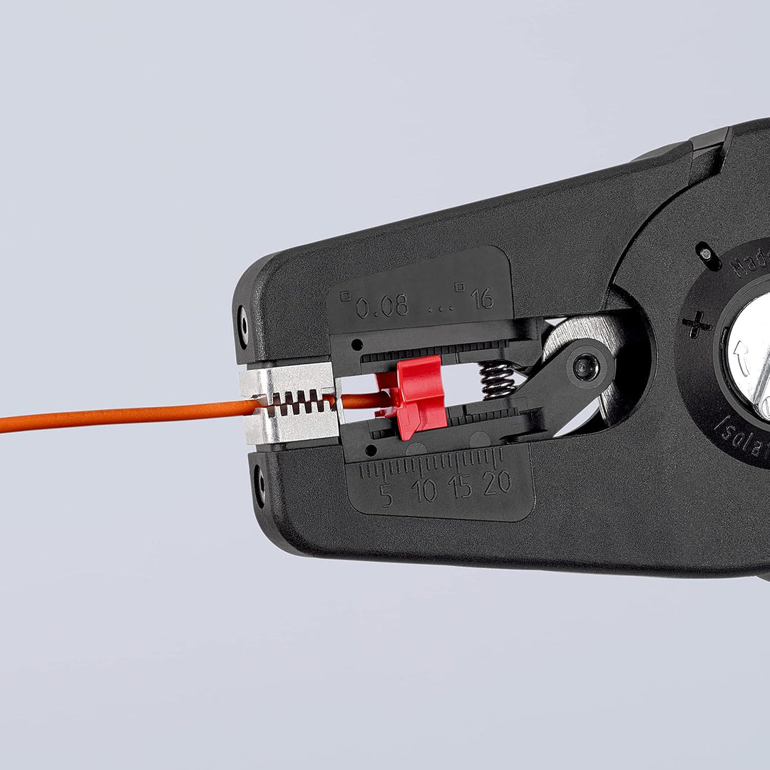 KNIPEX PreciStrip16 Automatische Abisolierzange, in Blister, 0,08-16 mm², Feinjustierung, einstellba