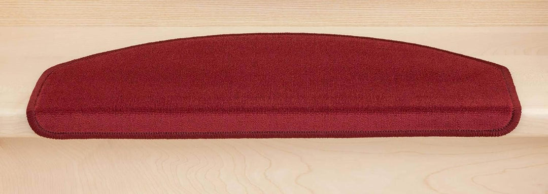 Kettelservice-Metzker® Stufenmatten Vorwerk Uni Antares Halbrund 65x24x4cm Bordeaux 14 Stück, 14 Stü