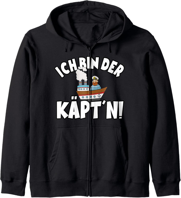 Ich Bin Kapitän für einen Bootsbesitzer Kapitän Kapuzenjacke