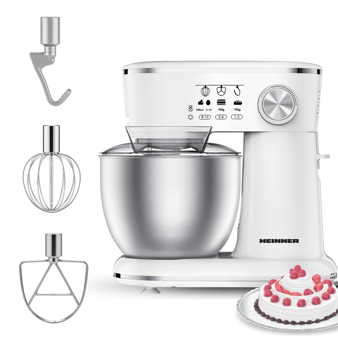 HPM-1000WHCH Stand Mixer – Planetary Mixing System, 1000W Power, 5L Stainless Steel Bowl, 10 Speed S