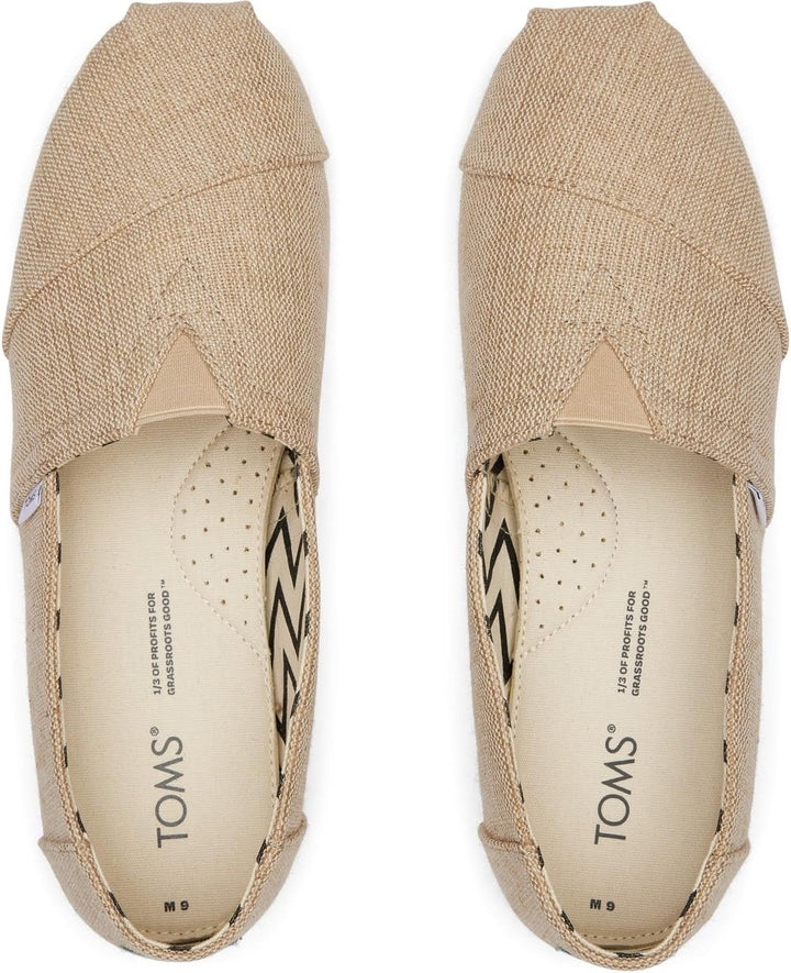 TOMS Herren Alpargata Heritage Canvas Flacher Slipper 39 EU Natürlich Ungefärbt, 39 EU Natürlich Ung
