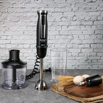 Coziselect Elektrische Stabmixer Set 4 in 1, 800 Watt Edelstahl Multifunktions Stabmixer, Elektrisch