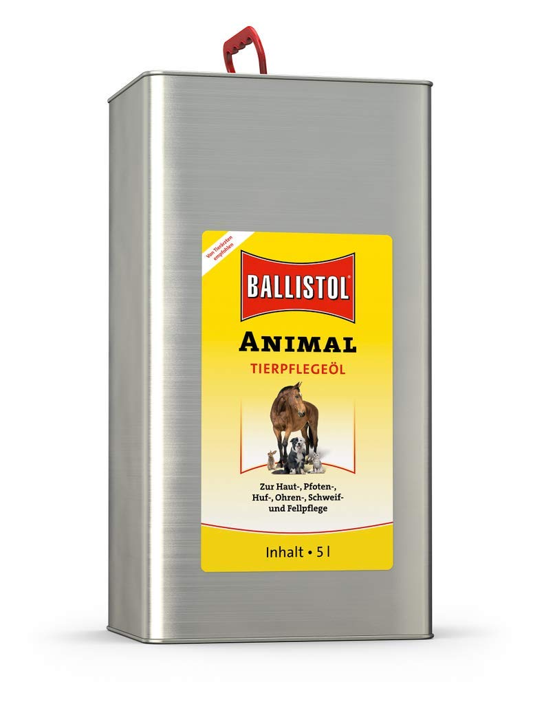 BALLISTOL 26530 ANIMAL Tierpflege-Öl 5L – Huf-, Schweif- und Fell-Pflege für Hund, Katze, Pferd, Hof