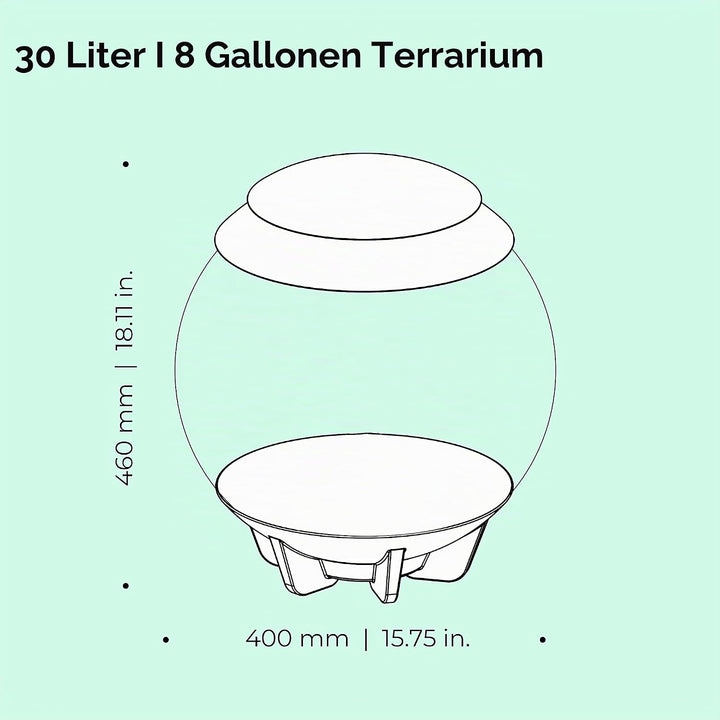 biOrb AIR 30 weiss - Terrarium mit LED-Beleuchtung / Acryl-Becken zur Pflanzenpflege / für empfindli