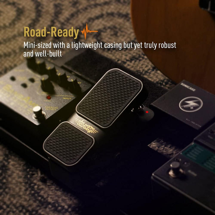 SONICAKE Wah Pedal VolWah Active Volume- und Wah-Expression Pedal Gitarren Effektpedal