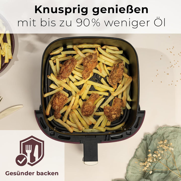 Berlinger Haus Heissluftfritteuse 8 Liter Leonardo Collection – Sichtfenster – 11 Programme – Fettfr