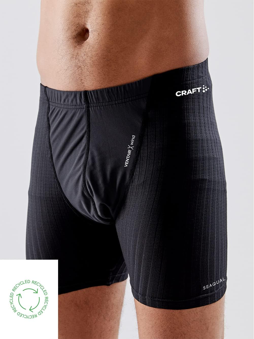 Craft Herren Active Extreme X Wind Boxer M Hose XXL Schwarz/Granit, XXL Schwarz/Granit
