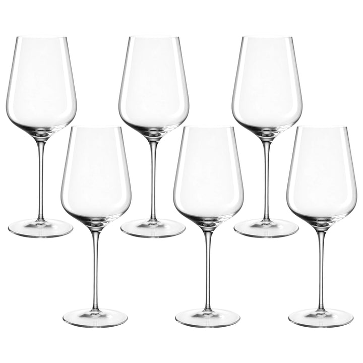 Leonardo BRUNELLI Weissweingläser 6er Set, spülmaschinenfeste Weisswein-Gläser, besonders stossfeste