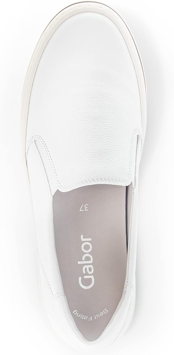 Gabor Damen Slipper, Frauen Halbschuhe,Wechselfussbett 36 EU Weiss Weiss 20, 36 EU Weiss Weiss 20