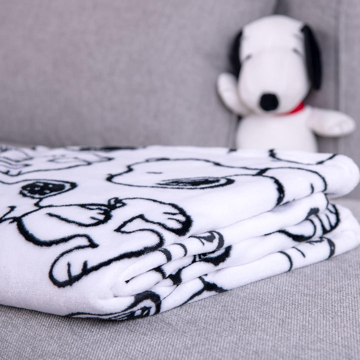 Herding Wellsoft-Decke Peanuts, 150 x 200 cm, Weiche Kuscheldecke, Polyester