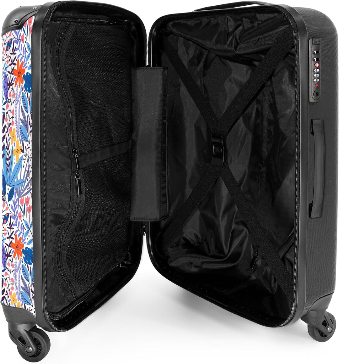 NoBoringSuitcases.com® Handgepäck, Hartschalenkoffer mit TSA Schloss, Trolley, Reisekoffer, Carry on