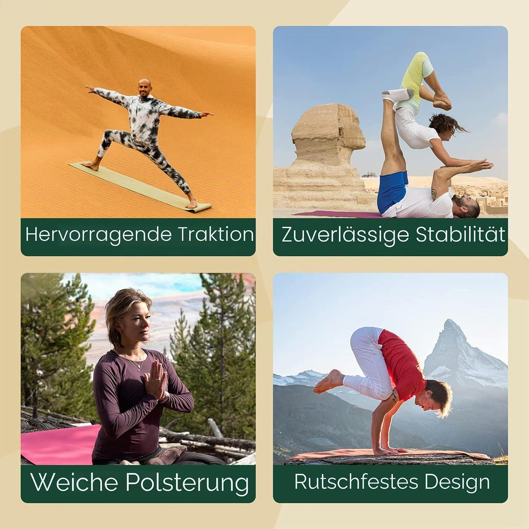 JADE YOGA - Harmony Yoga Mat - Yoga Mat Designed to Provide A Secure Grip to Help Hold Your Pose Him