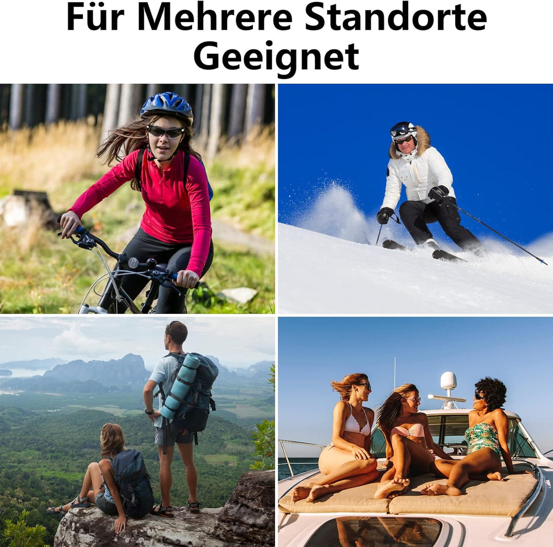 LXMIMI Aufgerüstete Sonnenbrillen Kamera, HD 1080P Sportbrillen Kamera, Sport DV Kamera Unterstützun