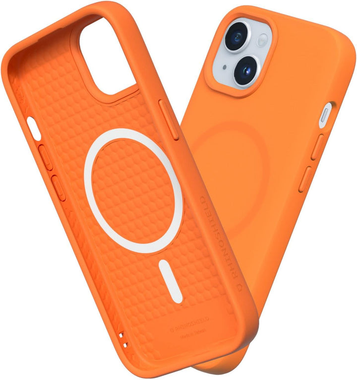 RhinoShield Case kompatibel mit [iPhone 15 Plus] | SolidSuit - MagSafe-kompatibel -Stossdämpfende &