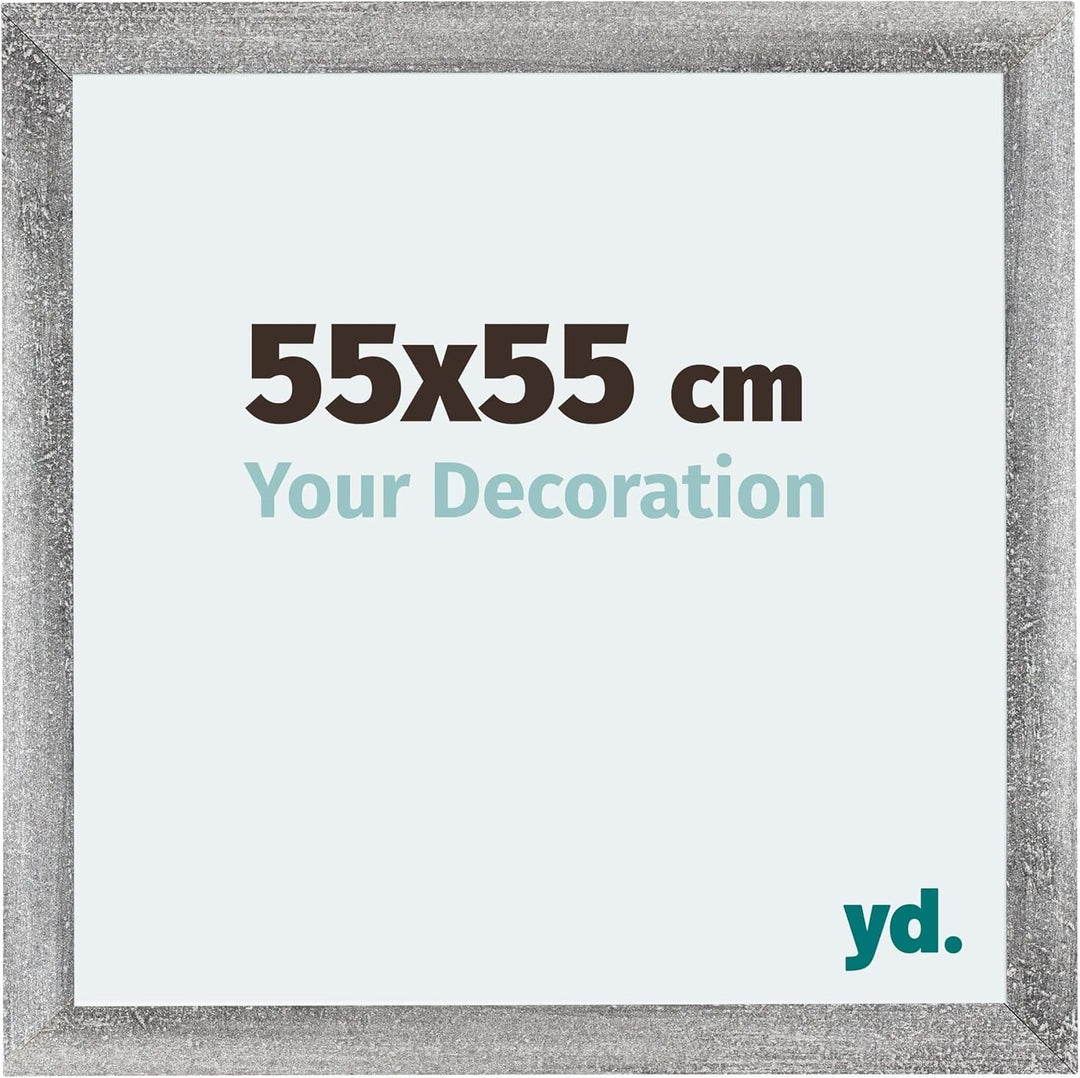 yd. Your Decoration - Bilderrahmen 55x55 cm - Bilderrahmen aus MDF mit Acrylglas - Antireflex - Ausg