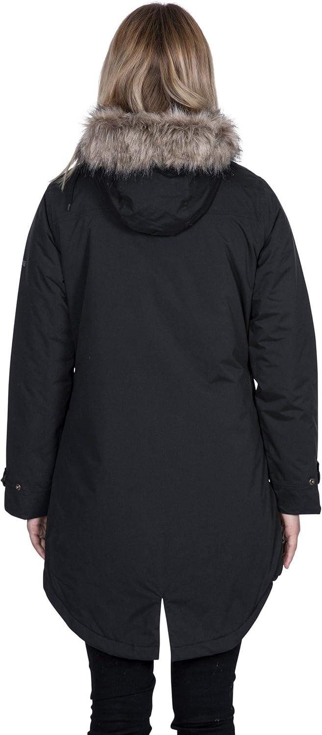 Trespass Damen Clea Jacke XXS Schwarz, XXS Schwarz